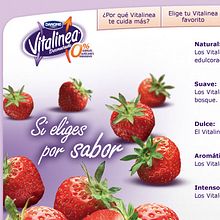 Website Danone Vitalinea 0%. Un progetto di Direzione artistica, Graphic design, Web design, Illustrazione tradizionale e UX / UI di Joan Pacheco Cairó - 21.10.2014