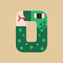 Numerología Snake. Design, Traditional illustration, T, and pograph project by David Serrano - 10.22.2014