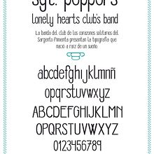 Tipografía Sgt. Pepper. Graphic Design, T, and pograph project by Mar Suárez - 10.22.2014