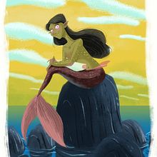 Sirena. Een project van  Ontwerp, Ontwerp van personages y Traditionele illustratie van David Pavón Benítez - 23.10.2014