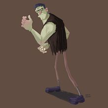 Frankenstein. Een project van Film, video en televisie,  Ontwerp, Ontwerp van personages y Traditionele illustratie van David Pavón Benítez - 24.10.2014