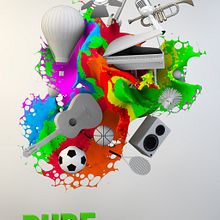 Pure Entertainment. 3D, Animation, Br, ing, Identit, Art Direction, Design, Graphic Design, and Motion Graphics project by Rubén Mir Sánchez - 10.27.2014