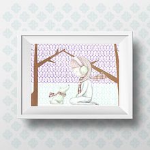 En el bosque - Ilustración infantil. Fine Arts, Design, Graphic Design, Painting, and Traditional illustration project by Silvia Aznárez Ferrer - 10.27.2014