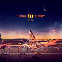 McDonalds: Think Angry. Art Direction, and Advertising project by Mr. Kuns ™ - 10.28.2014