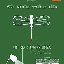 Un día cualquiera (diseño gráfico y audiovisuales para obra teatral). Art Direction, Graphic Design, and Video project by Oscar Villalba González - 05.30.2013