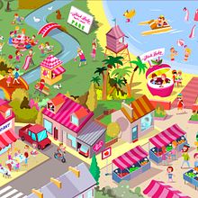 Ilustraciones para Juego en Facebook. Pink Lady.. Projekt z dziedziny  Manager art, st, czn, Design, Trad, c i jna ilustracja użytkownika Óscar Lloréns - 28.10.2014