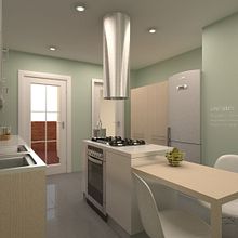 Renders en 3D de una cocina. 3D, Interior Architecture, Design, and Lighting Design project by Aranzazu Hurtado Ruiz - 05.06.2014