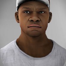 Low Poly Character. 3D, and Character Design project by gesiOH - 10.28.2014