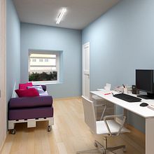 Renders en 3D de una habitación con distintas soluciones de distribución. Un projet de 3D, Architecture d'intérieur, Design  , et Design d'intérieur de Aranzazu Hurtado Ruiz - 26.09.2010