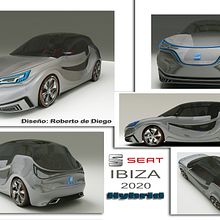 Seat ibiza Concept car. Un progetto di 3D, Design e Design di automobili di robdi3d - 29.10.2014