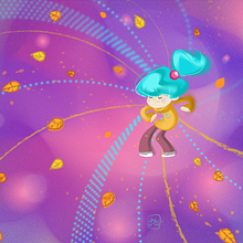 Baile de otoño por la tarde . Pencitraan Merek, Identitas & Ilustrasi tradisional proyek oleh Ayelen Garcia - 03.19.2014