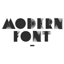 MODERN FONT. Design, T, and pograph project by Alberto Alvarez Miranda - 10.20.2014