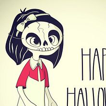 Happy Halloween. Traditional illustration project by Sami Garra - 11.02.2014