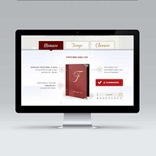 Online Customizable menu cards - Web design. Un progetto di Br, ing, Br, identit, Web design e UX / UI di David Garcia Torrico - 14.08.2014