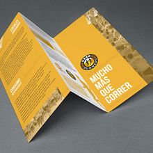Tríptico Maratón Beer Runners. Graphic Design project by Mónica Añez Hernández - 05.02.2014