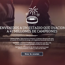 47millonesdecampeones. Un progetto di Web development, Br, ing, Br, identit, Programmazione, Web design e UX / UI di Fernando Morales Roselló - 03.11.2014