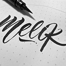 Melik. Br, ing e Identidade, e Tipografia projeto de Joan Quirós - 22.06.2013