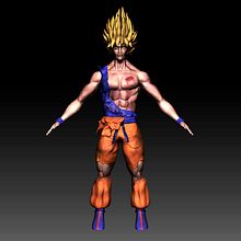 Goku Dragon Ball. Projekt z dziedziny 3D użytkownika José Antonio Palomares Santamaria - 05.11.2014