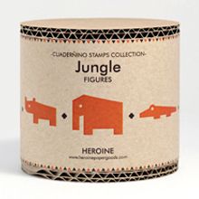 Jungle stamps set. Projekt z dziedziny Projektowanie gier, Trad, c, jna ilustracja i Projektowanie opakowań użytkownika Heroine Studio - 05.11.2014