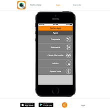 Optica-App. Web Development, Web Design, UX / UI, and Programming project by Luis Cornejo - 11.05.2014