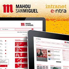 Intranet Grupo Mahou-San Miguel. Un progetto di UX / UI e Web design di Roberto Martín - 06.11.2014