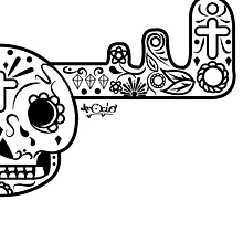 Calaveras de Azúcar. Projekt z dziedziny Projektowanie postaci, Design, Projektowanie graficzne, Trad, c i jna ilustracja użytkownika mr-ocio - 09.11.2014