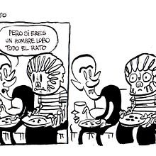 Sorry No Pets comic strip. Comic, Character Design, and Traditional illustration project by Jose Fragoso - 11.09.2014