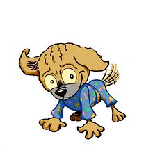 Puggle In Pajamas, children´s book. Character Design, Education, and Traditional illustration project by Jose Fragoso - 11.09.2012
