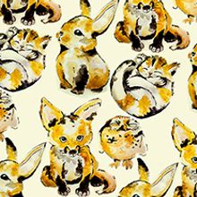Ilustraciones de cachorros. Design, Traditional illustration, and Painting project by Laura Izquierdo - 11.11.2014