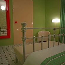 ESTILO RETRO. Dormitorio Individual. Een project van 3D van CHEMA TRUJILLO RIVAS - 12.11.2014