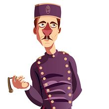 Gran hotel Budapest. Traditional illustration project by juanma moreno millan - 11.13.2014