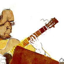 Paco de Lucía. Traditional illustration project by j v - 11.17.2014