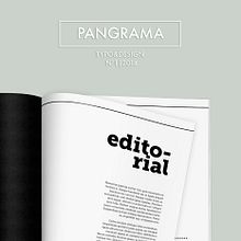 Revista PANGRAMA. Br, ing, Identit, Editorial Design, and Graphic Design project by Elena Benedí - 11.19.2014