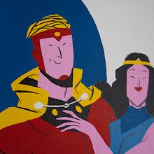 Flash Gordon (de digital a analógico). Projekt z dziedziny  Sztuki piękne, Komiks, Trad, c i jna ilustracja użytkownika José Luis Ágreda - 20.11.2014