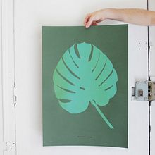 Monstera. Screen Printing project by Barba - 04.30.2014