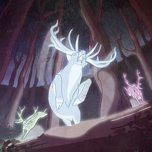 ciervos celestiales. Een project van Traditionele illustratie van cristian mendoza - 22.11.2014