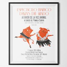 Cartel para Evento Benéfico. Un proyecto de Diseño, Diseño, creación de muebles					, Diseño editorial, Diseño gráfico, Eventos, Ilustración tradicional, Marketing y Publicidad de Mila Chirolde - 23.11.2014