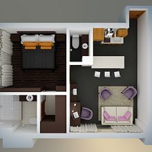 Luxury apartment. Un proyecto de 3D, Diseño de interiores, Diseño y creación de muebles					 de Luis Montes - 23.11.2013