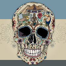#DíaDeLosMuertos Barceló Maya Beach Resort. Un proyecto de Diseño gráfico, Ilustración tradicional y Publicidad de Inés García Pérez - 23.11.2014