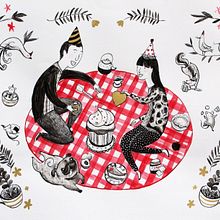 Picnic/ Hiromi y Diego. Traditional illustration project by Nori Kobayashi Seki - 11.24.2014
