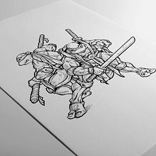 Tortugas Ninja. Un progetto di Character design, Illustrazione tradizionale e Fumetto di Fito Barraza - 05.01.2015