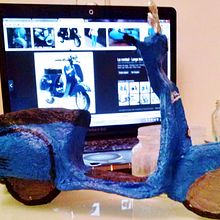 Moto Vespa . Arts, and Crafts project by Marina Pérez Sáez - 11.25.2014