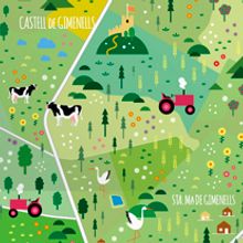 Mapa ilustrado. Graphic Design, and Traditional illustration project by Germán Pérez de Antonio - 11.25.2014