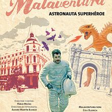 Cartel para presentación de videoclip "Astronauta Superhéroe". Un progetto di Design e Graphic design di Eduard Blanch Rodríguez - 27.11.2014