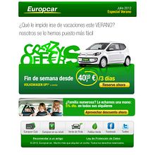 Europcar Email Marketing Creatives Ein Projekt aus dem Bereich Informationsdesign und Webdesign von Carlos Gascue - 29.11.2014