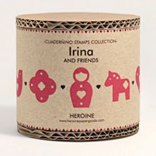 Irina and friends stamps set. Game Design, Traditional illustration, and Packaging project by Heroine Studio - 12.01.2014