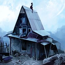 Entretanto.... Traditional illustration, L, scape Architecture, and Painting project by Ricard Cendra - 11.14.2014