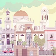 Cádiz. Portada para revista RVDV. Traditional illustration project by Rocio Atrio - 10.05.2014