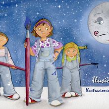 las noches de Ilusión a pincel. Un proyecto de Ilustración tradicional de Isabel Osma - 04.12.2014