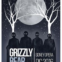 POSTER GRIZZLY BEAR . Design project by lenci - 12.05.2014